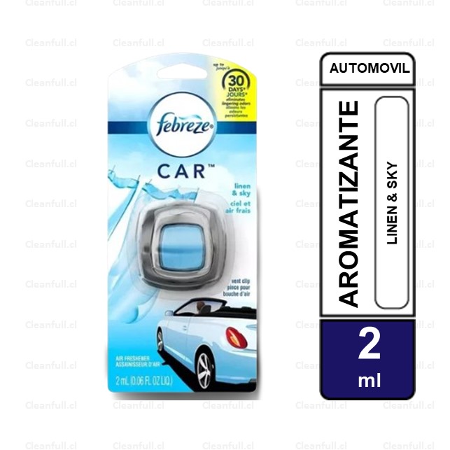 AROMATIZADOR FEBREZE CARS LINEN & SKY 2ML