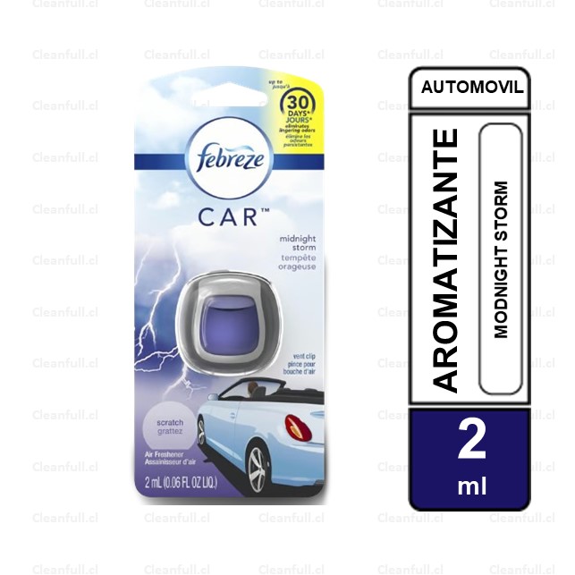 AROMATIZADOR FEBREZE CARS MIDNIGHT STORM 2 ML