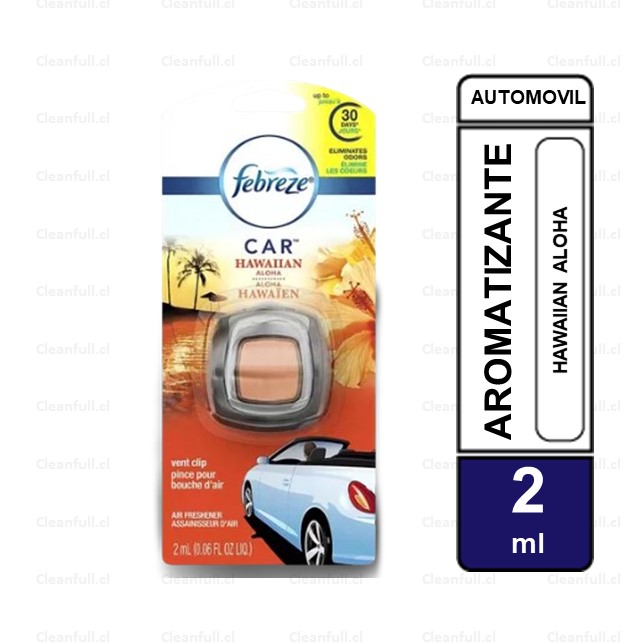 AROMATIZANTE FEBREZE CARS HAWAIIAN ALOHA 2 ML