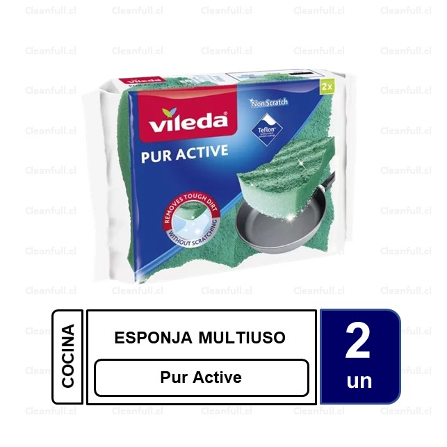 ESPONJA VILEDA PUR ACTIVE 2 UN