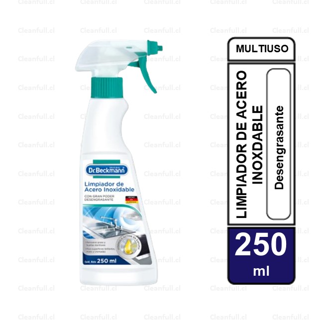 LIMPIADOR DE ACERO INOXIDABLE DR BECKMANN 250ML