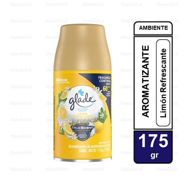 REPUESTO AMBIENTAL AUTOMATICO GLADE LIMON REFRESCANTE 270 CC