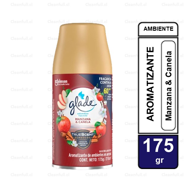REPUESTO AMBIENTAL AUTOMATICO GLADE MANZANA-CANELA 270 CC