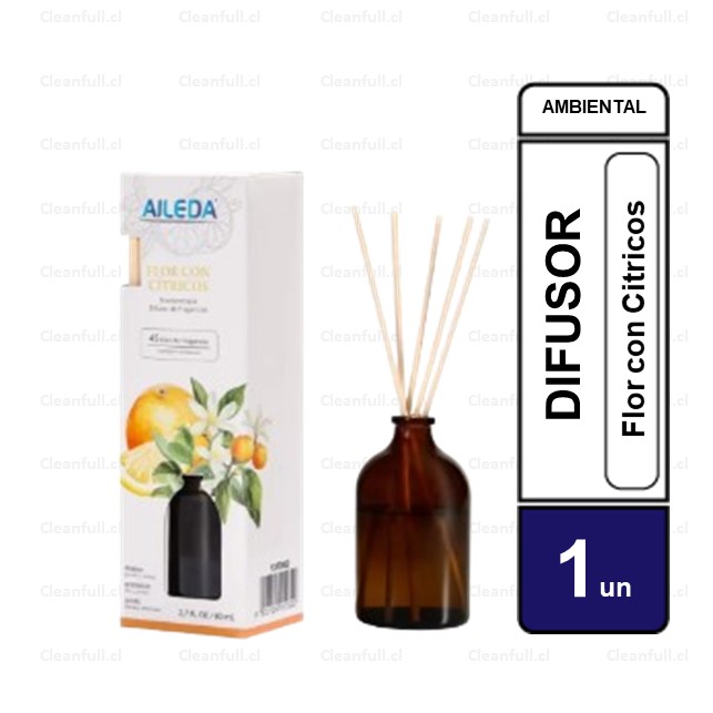 DIFUSOR AILEDA DE FRAGANCIA FLOR CON CITRICOS