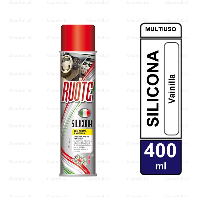 SILICONA PARA AUTOS ROUTE VAINILLA 400ML