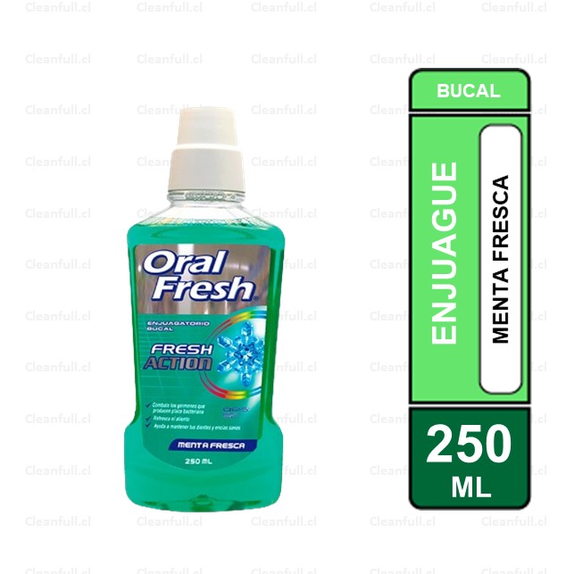 ENJUAGUE BUCAL ORAL FRESH MENTA FRESCA 250 ML