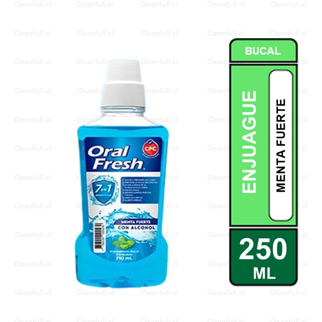 ENJUAGUE BUCAL ORAL FRESH MENTA FUERTE 250 ML