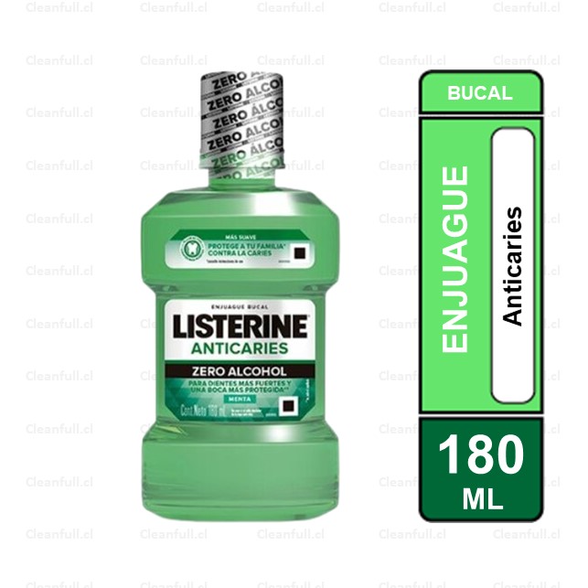 ENJUAGUE BUCAL LISTERINE ANTICARIES 180 ML