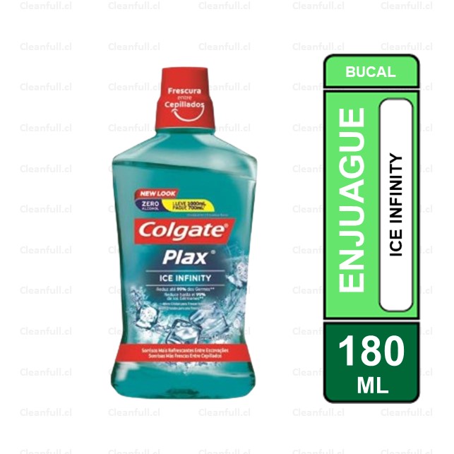 ENJUAGUE BUCAL COLGATE PLAX ICE INFINITY 180 ML