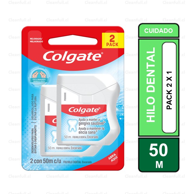 HILO DENTAL COLGATE 50 M 2 UN