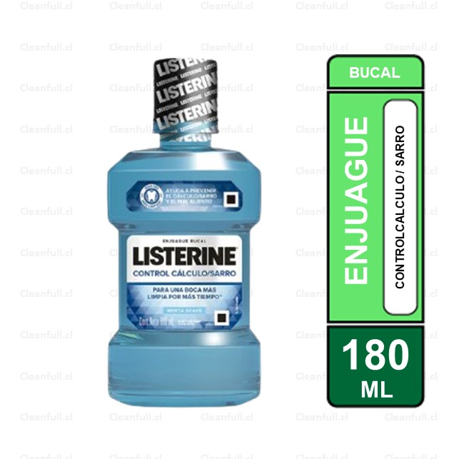 ENJUAGUE BUCAL LISTERINE CONTROL SARRO 180 ML