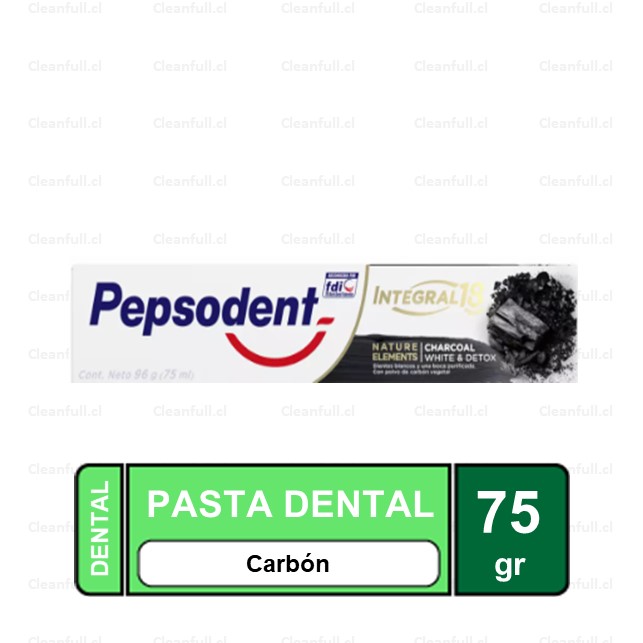 PASTA DENTAL PEPSODENT INTEGRAL CARBON 75 GR