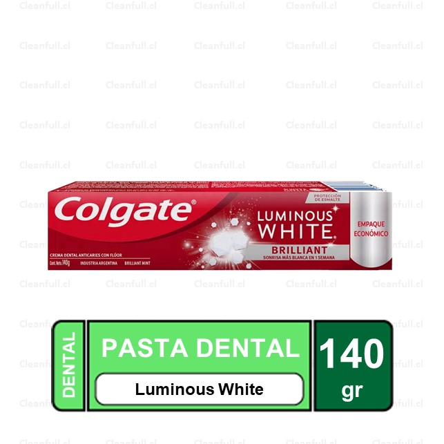 PASTA DENTAL COLGATE LUMINOUS WHITE 140 GR