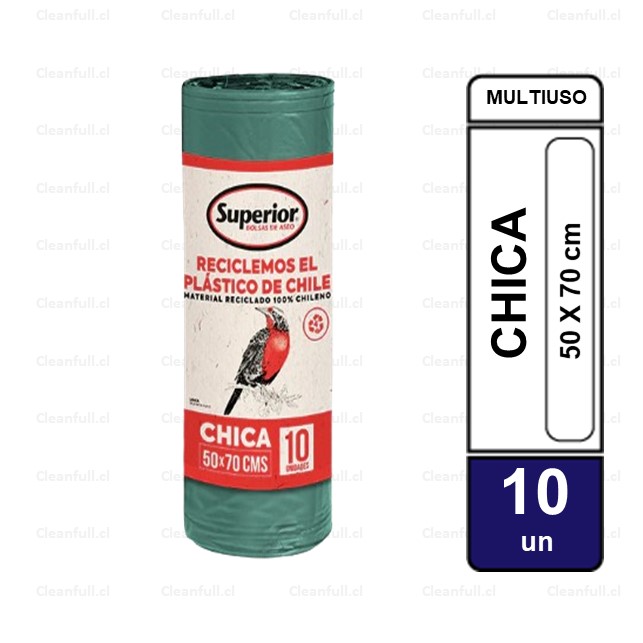BOLSA BASURA SUPERIOR CHICA 50 X 70 10UN
