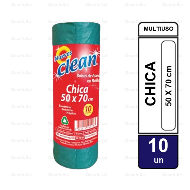 BOLSA BASURA CLEAN CHICA 50 X 70 10UN