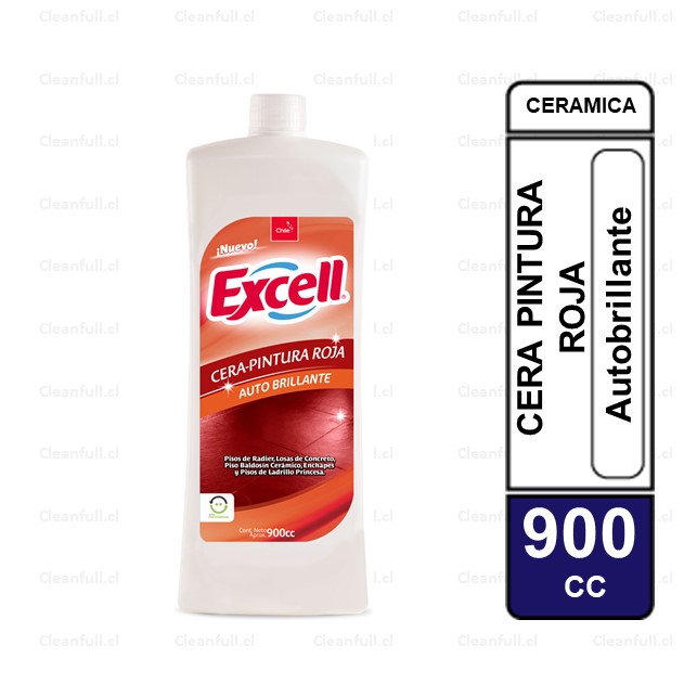 CERA EXCELL PINTURA ROJA 900 ML