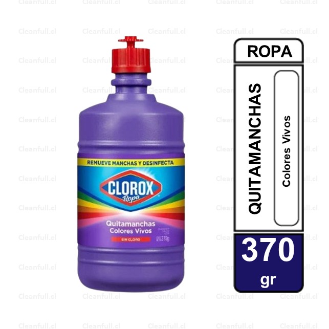 CLOROX  ROPA QUITAMANCHAS COLORES VIVOS 370 GR