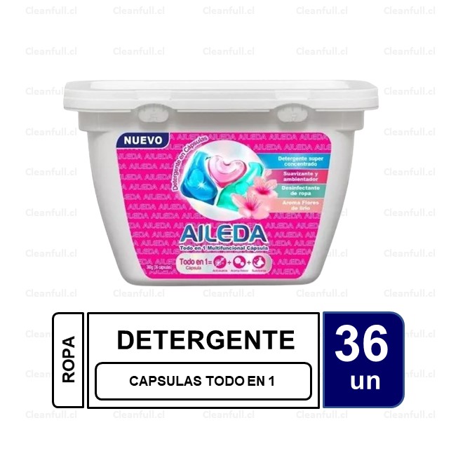DETERGENTE AILEDA ROSA EN CAPSULAS 36 UN