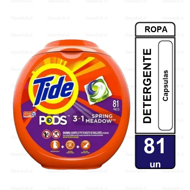 DETERGENTE CAPSULAS TIDE PODS SPRING MEADOW 81 UN