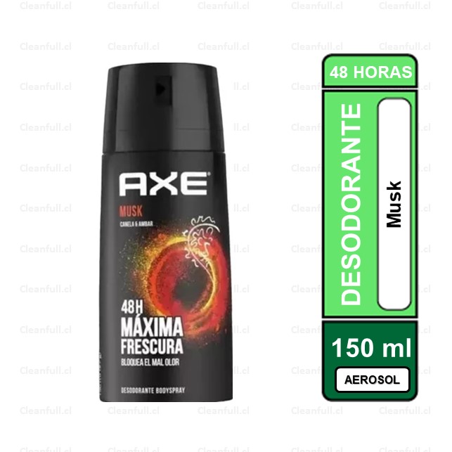DESODORANTE SPRAY AXE MUSK 150ML