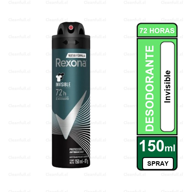 DESODORANTE SPRAY REXONA MEN INVISIBLE 150ML