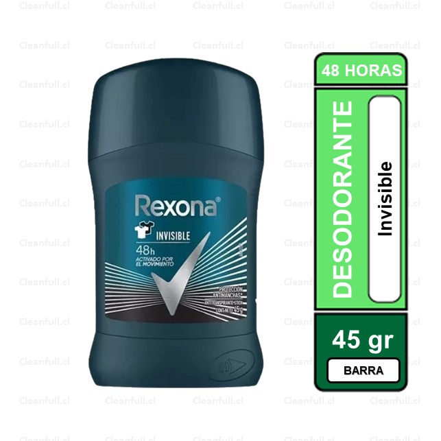 DESODORANTE BARRA REXONA MEN INVISIBLE 50 G