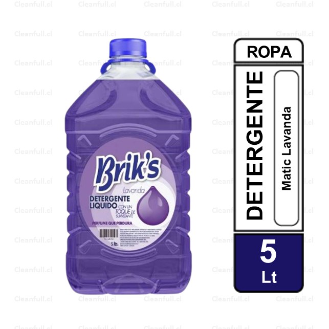 DETERGENTE BRIKS MATIC LAVANDA 5LT
