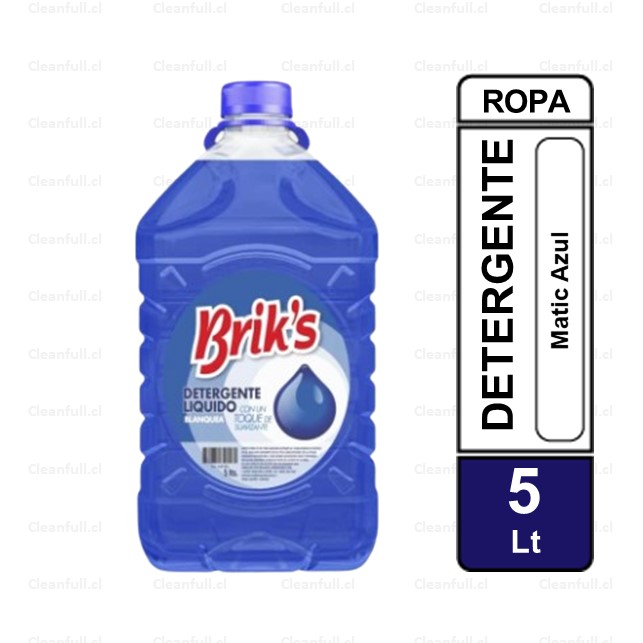 DETERGENTE BRIKS MATIC AZUL 5LT