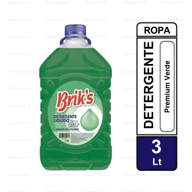 DETERGENTE BRIKS MATIC VERDE 5LT