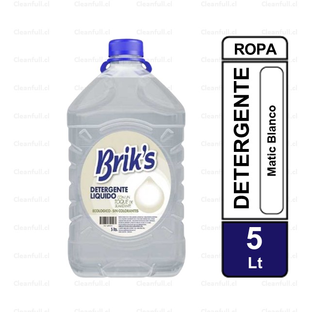 DETERGENTE BRIKS MATIC BLANCO BRIKS   5LT