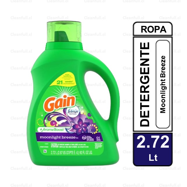 DETERGENTE LIQUIDO GAIN MOONLIGHT 64 LAVADAS 2.72