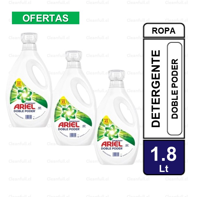 ARIEL CONCENTRADO DOBLE PODER 1.8 LT PACK 3 UN