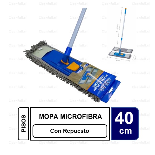 MOPA AILEDA PLANA DE MICROFIBRA 40 CM