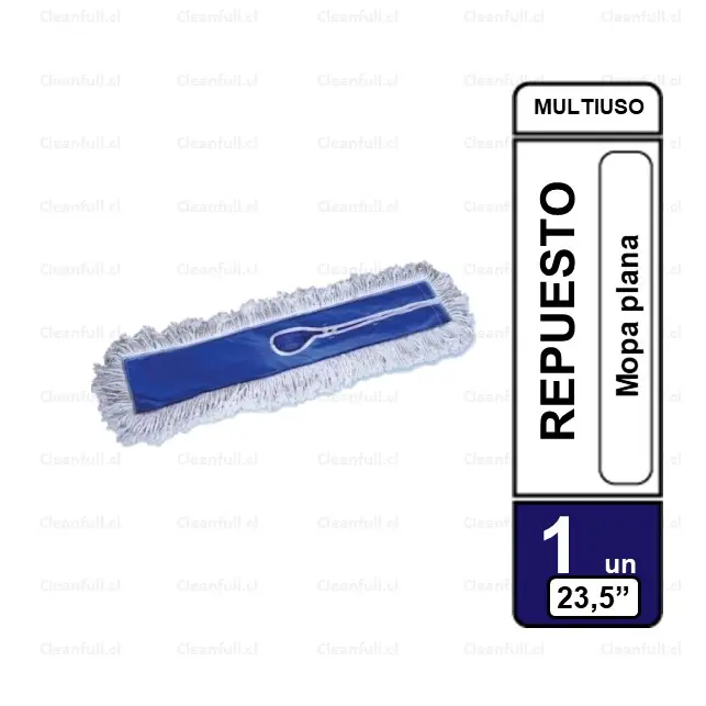 MOPA REPUESTO AILEDA PLANA ALGODON 60 CM