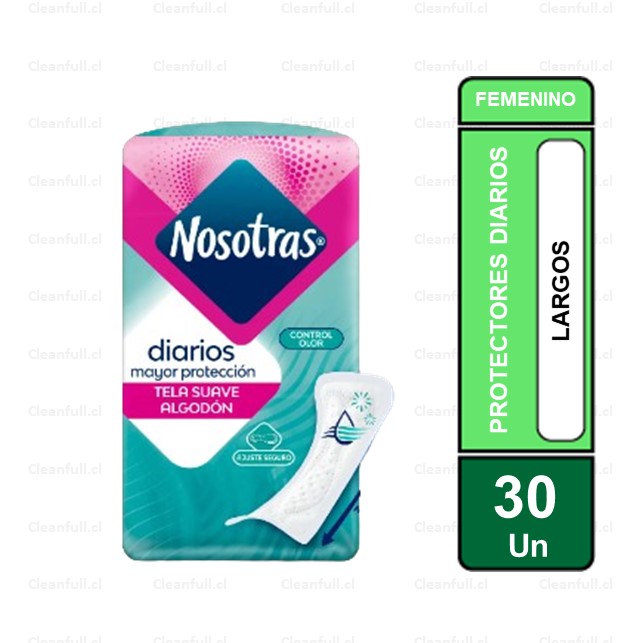PROTECTORES DIARIOS NOSOTRAS LARGOS 30 UN