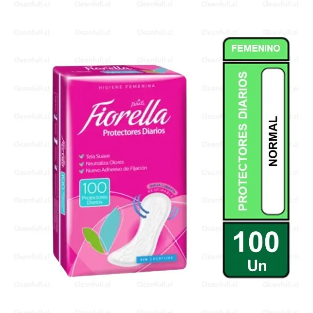 PROTECTORES DIARIOS TELA SUAVE  FIORELLA  100 UN