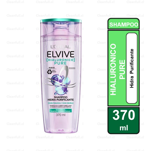 SHAMPOO ELVIVE HIALURONICO PURE 370 ML