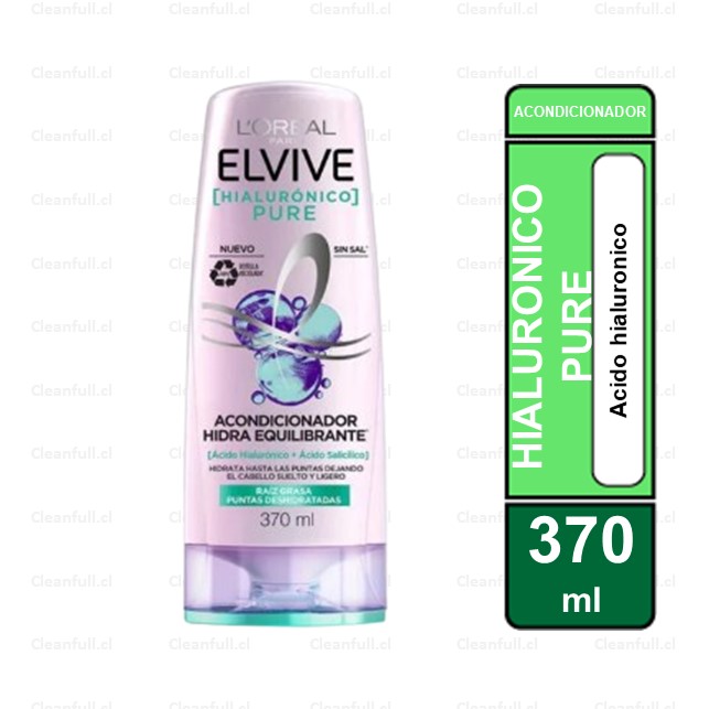 ACONDICIONADOR ELVIVE HIALURONICO PURE 370 ML