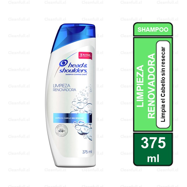 SHAMPOO HEAD&SHOULDERS LIMPIEZA RENOVADORA  375ML
