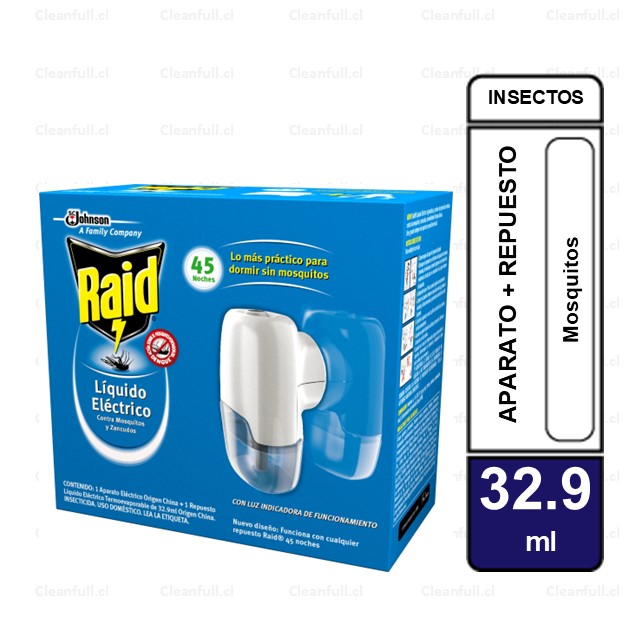 INSECTICIDA RAID ELECTRICO 45 NOCHES