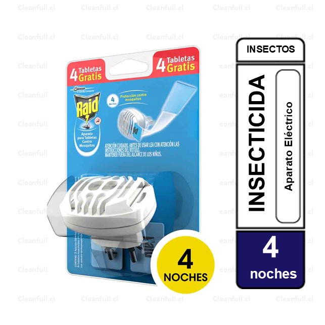 INSECTICIDA RAID TABLETAS MOSQUITOS Y ZANCUDOS