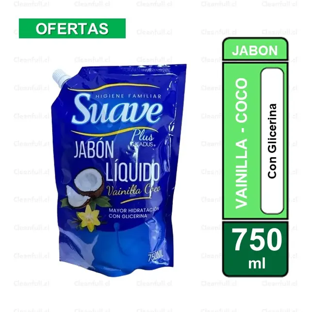 JABON LIQUIDO SUAVE  VAINILLA COCO 750ML