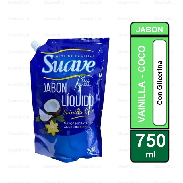 JABON LIQUIDO SUAVE  VAINILLA COCO 750ML