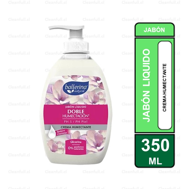 JABON LIQUIDO BALLERINA CREMA HUMECTANTE 350 ML