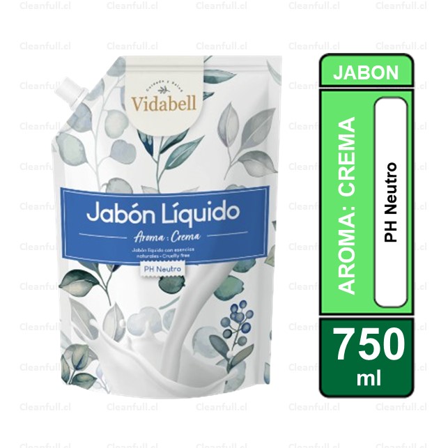 JABON LIQUIDO VIDABELL CREMA 750 ML