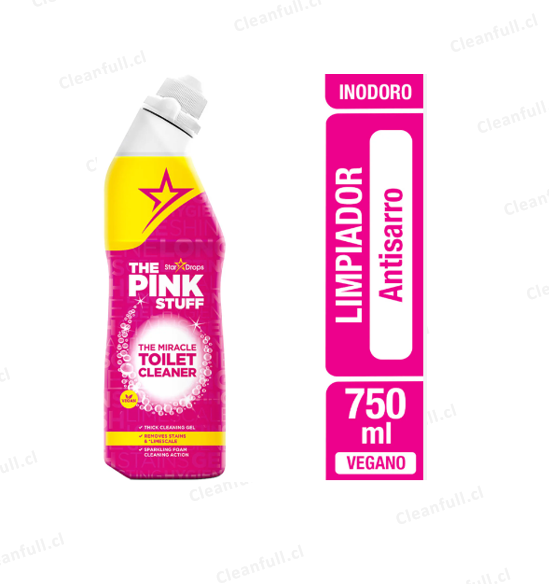 LIMPIADOR INODORO THE PINK STUFF ANTISARRO 750 ML