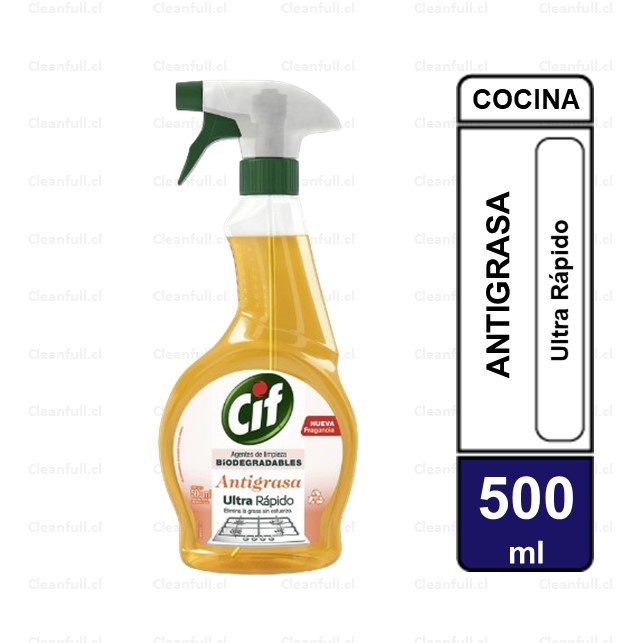 ANTIGRASA-DESENGRASANTE CIF BIODEGRADABLE GATILLO 500ML