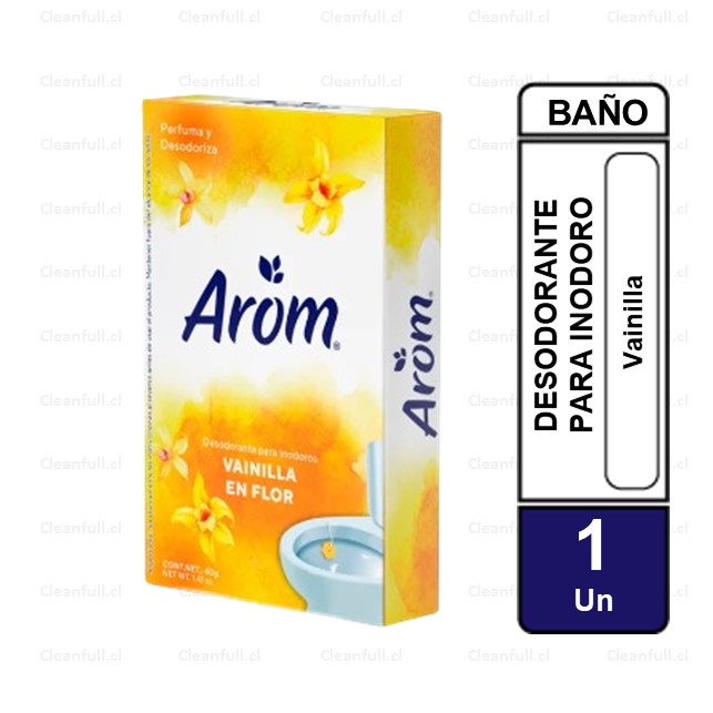 DESODORANTE PARA WC AROM PASTILLA VAINILLA 1UN