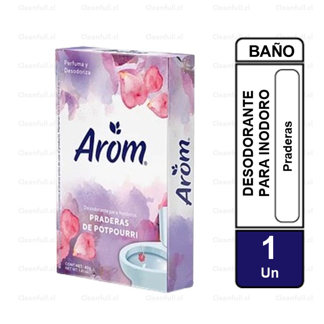 DESODORANTE PARA WC AROM PASTILLA PRADERAS