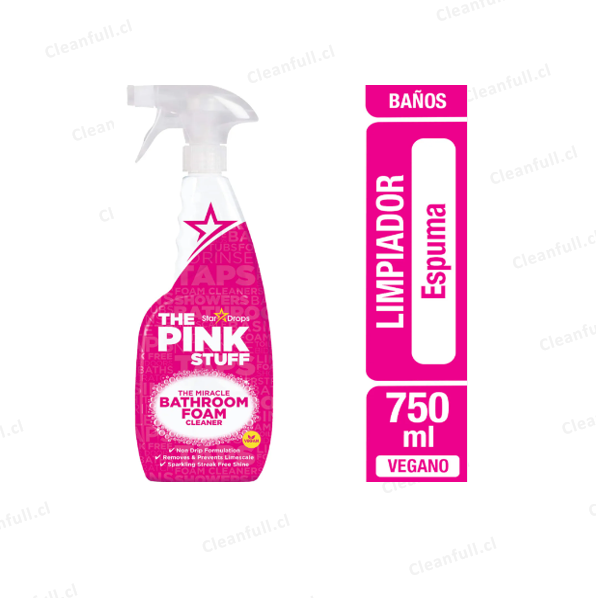 LIMPIADOR BAÑO THE PINK STUFF ESPUMA 750 ML